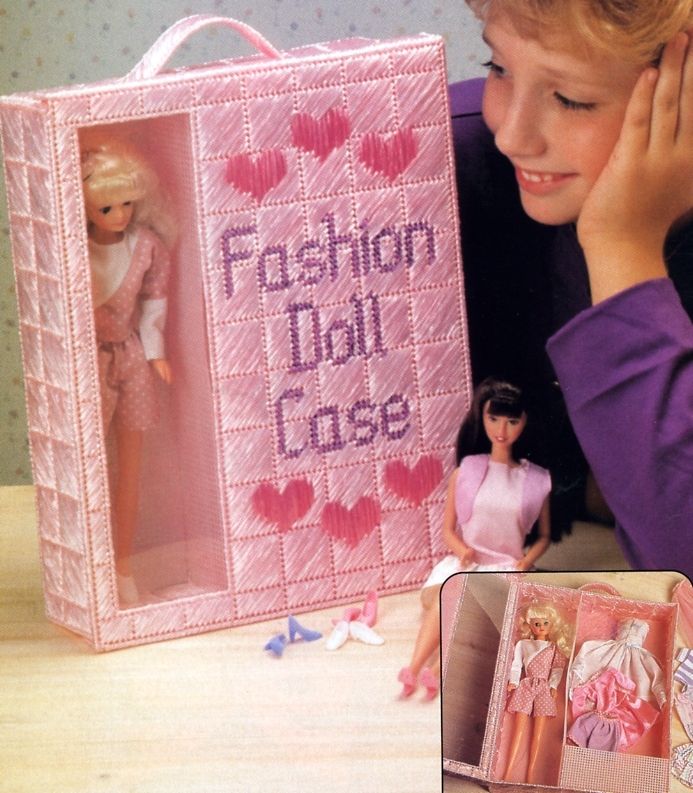 FASHION DOLL CASE **plastic canvas PATTERN  