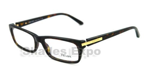 NEW PRADA EYEGLASSES VPR 05N HAVANA OPTICAL RX 2AU 101  