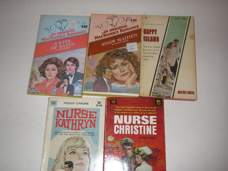 Vintage MacFadden Romance 5 Book Lot  