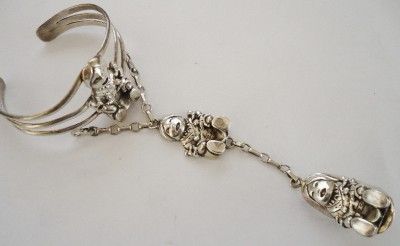 CAROL FELLEY Sterling Silver STORYTELLER Style Slave Bracelet  