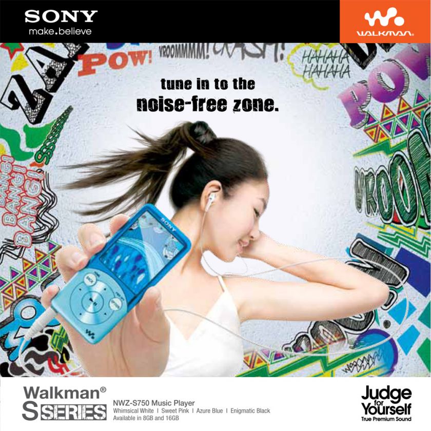 SONY Walkman Video  Player NWZ S755 16GB New Arrival Fantastic 