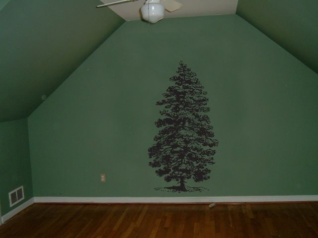 Vinyl Wall Decal Sticker Pine Tree  