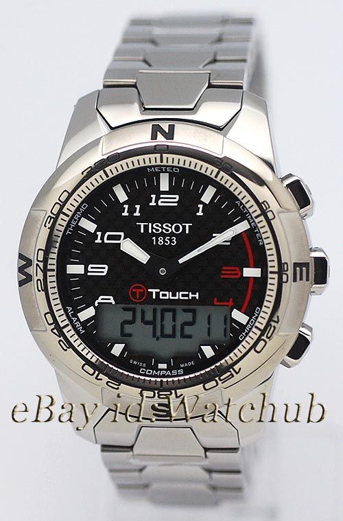 World Renowned TISSOT T TOUCH II 100% TITANIUM COMPASS/THERMOMETER MEN 