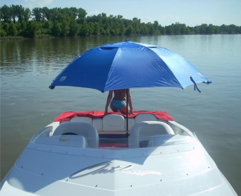 GOOD CHEAP BLUE BOAT UMBRELLA SHADE ANCHOR TOP BIMINI  