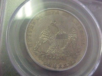 1836 CAPPED BUST REEDED EDGE HALF DOLLAR PCGS AU *RARE*  