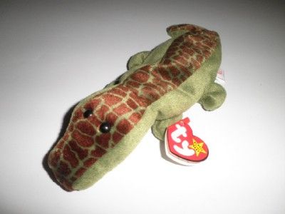 TY Ally Alligator Beanie Baby 1994 MWT Retired  