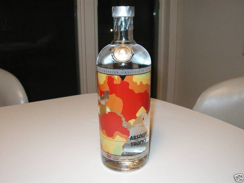 ABSOLUT VODKA FLAVOR OF THE TROPICS   FULL AND SEALED   