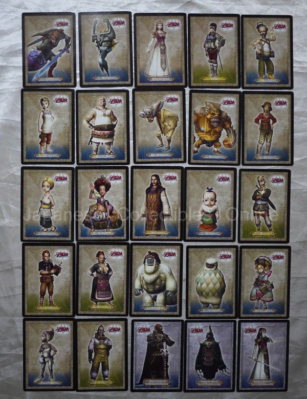 rare LEGEND OF ZELDA twilight princess 77cards set complete  